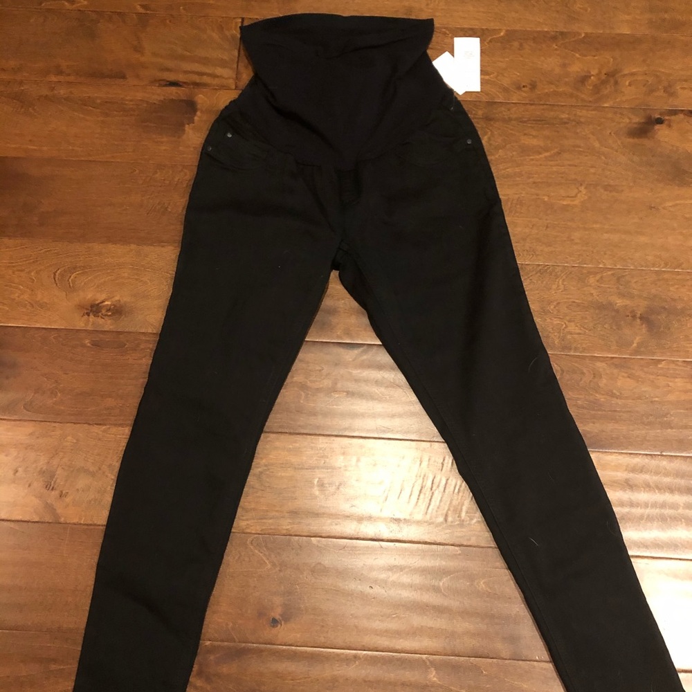 Black Indigo Blue Maternity Jeans